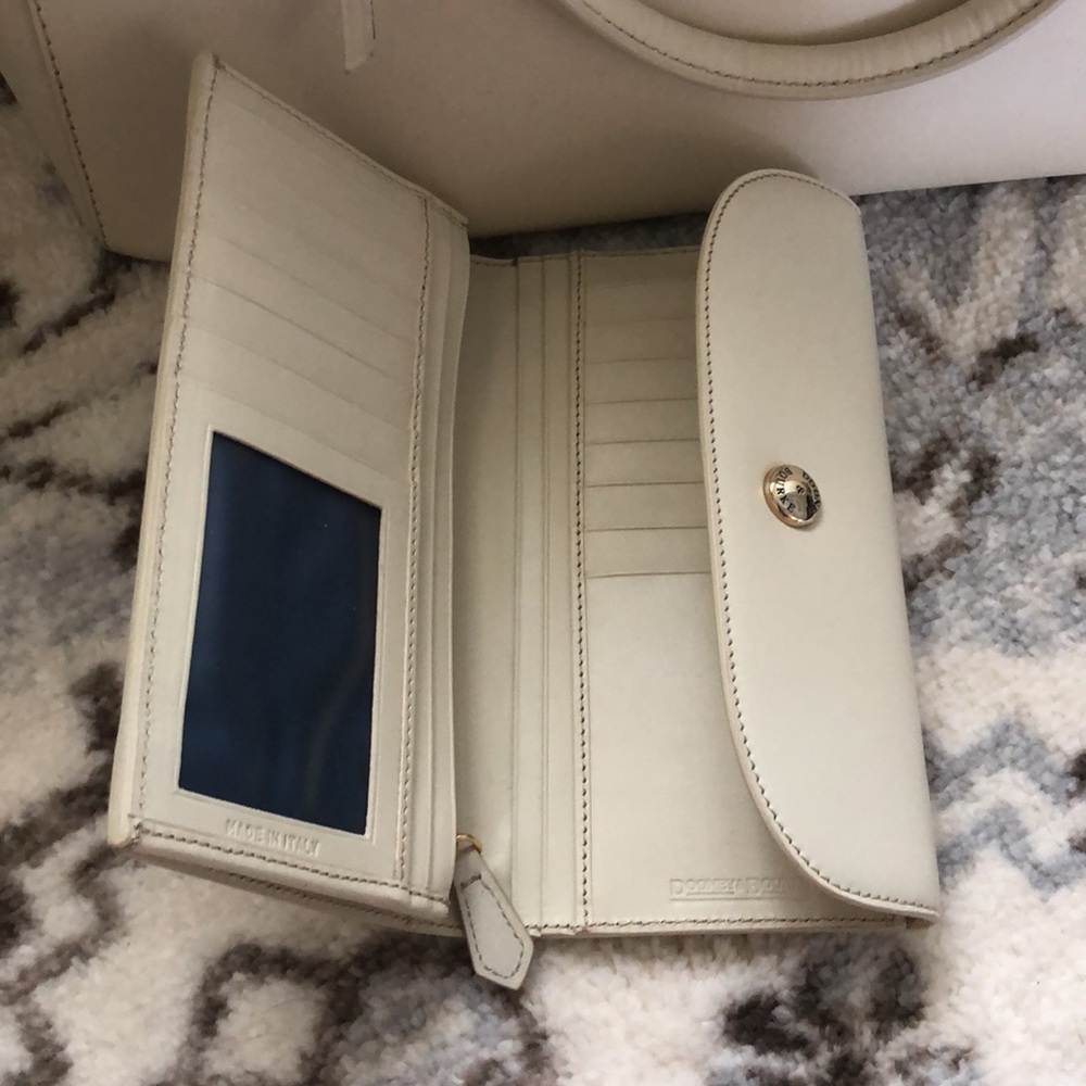 Large Alto Roma Dooney & Bourne Cream Purse with Alto Slim Wallet EUC - Picture 6 of 6